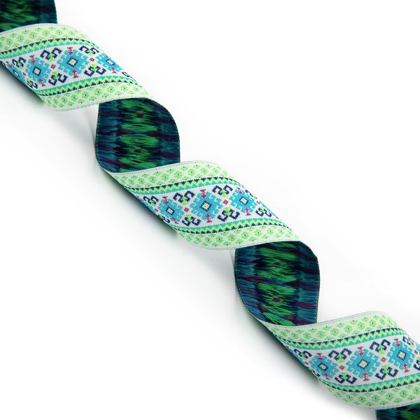 Лента (тесьма) жаккардовая 35.0 мм / 10±0.5 метров, 6, Gamma TRJ-118YP