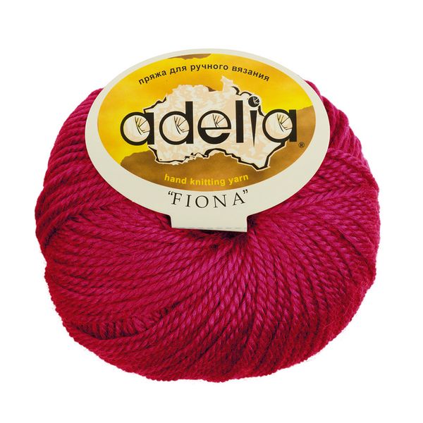 Пряжа Adelia Fiona / уп.10 мот. по 50г, 90м, 203 малиновый