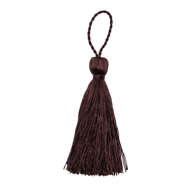 Кисти шторные 70.0 мм, вискоза, цв.200 коричневый, 5 шт