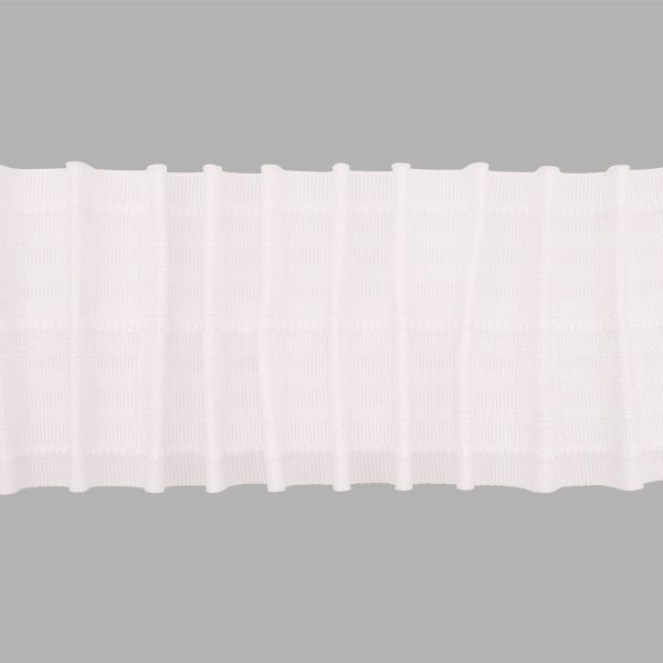 Лента (тесьма) шторная: сборка параллельная (1:2.5) 65 мм / 50 метров, равномерная