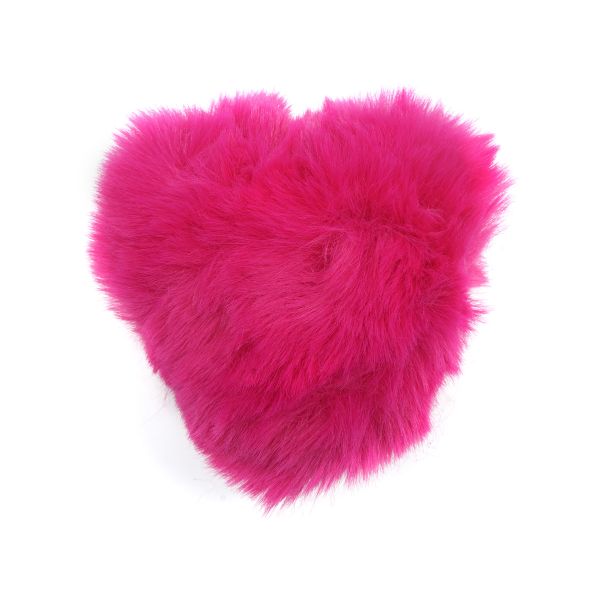 Помпон-сердце 100 мм, фуксия, 2 шт, FRW-8RR232