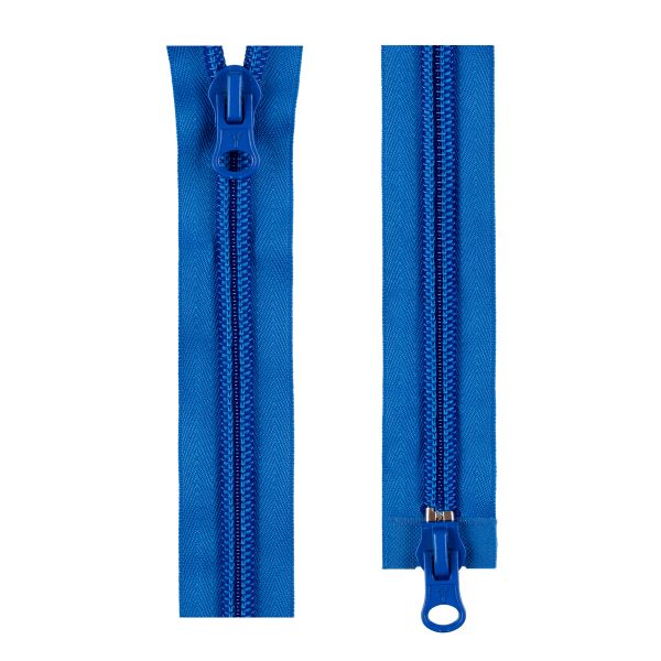 Молния спираль (витая) Т10 (10 мм) 2 зам., разъем., 80 см, 207 васильковый, S-10 Gamma, 10 шт