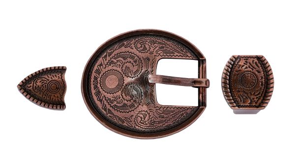 Пряжка ременная металл 40х40 мм, 1 шт, 27 медь, Micron GB 1618