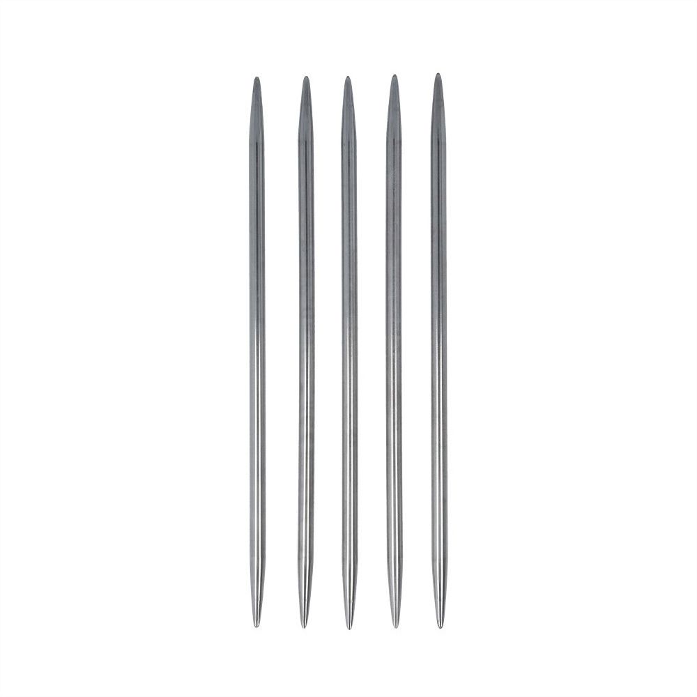 Спицы чулочные металл ⌀6.0 мм, 20 см, никель, Gamma MK5