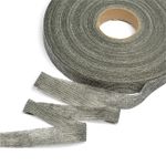 Лента клеевая нитепрошивная по долевой 15.0 мм / 100 метров, 45 г/м², серый