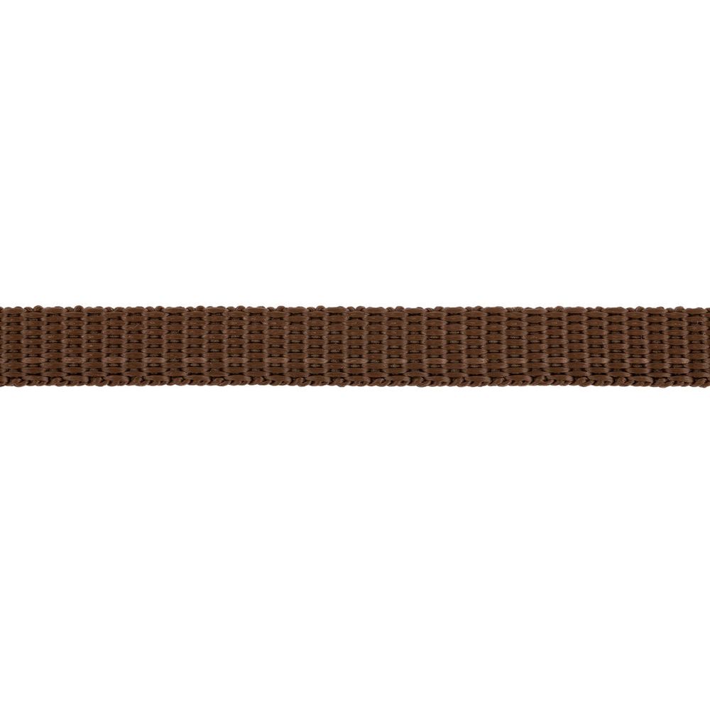 Стропа (ременная лента) 10 мм / 25 метров, толщ. 1.1 мм, [5.6 г/пог.м], 100% п/п, коричневый, Gamma 3741