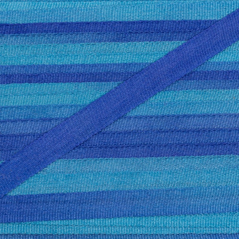 Лента (тесьма) шелковая 4.0 мм / 9.1±0.5 метров, M118 св.синий/фиолетовый, Gamma SRM-4