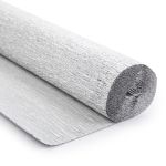 Бумага гофрированная (креповая) 180 г/м², 50 см / 2.5 метра, 802 серебро, Blumentag GOF-180/M