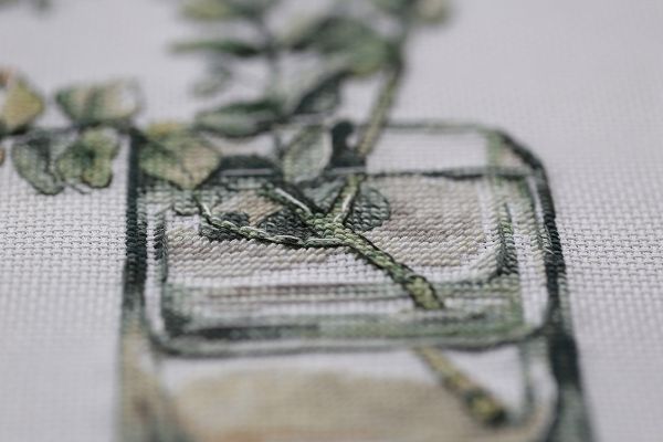 Набор для вышивания нитками Panna, Эвкалипт, 21х30 см