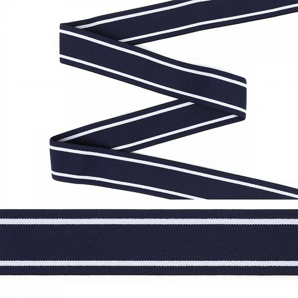 Резинка для мужских трусов и боксеров 35.0 мм / 1.5±0.5 метра, тканая, ET.080330, синий