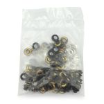 Люверсы металл ⌀_5.0 мм (внутр.), черный матовый, 100 шт, BIG