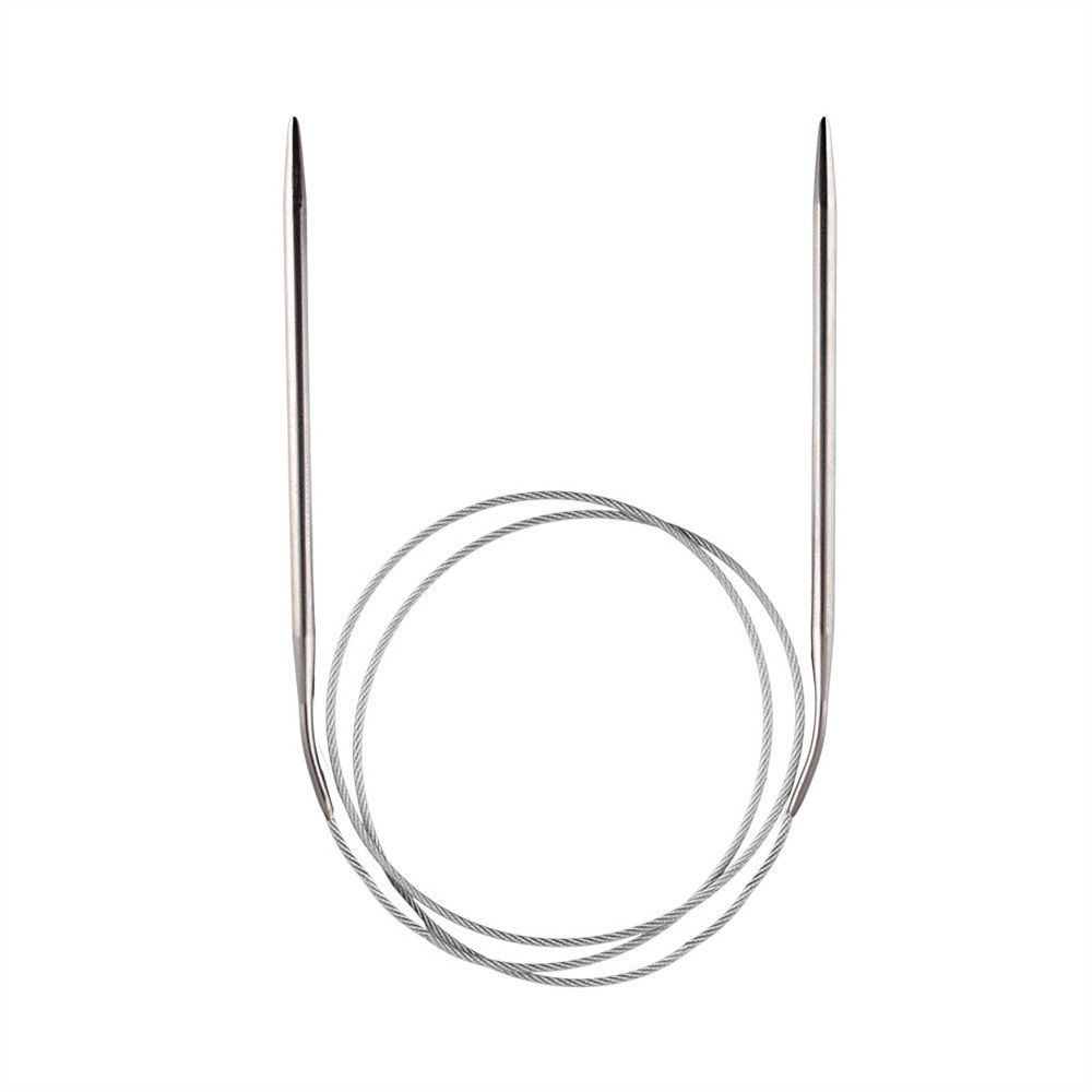 Спицы круговые металл ⌀4,5 мм, 80 см, с металлической леской, Gamma MKG