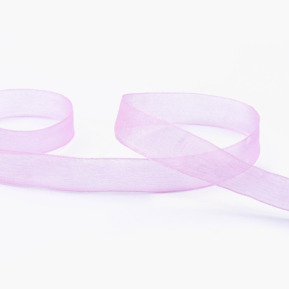 Лента капроновая (органза) 15.0 мм / 22.8±1 метра, 058 сиреневый, Blitz OR-15