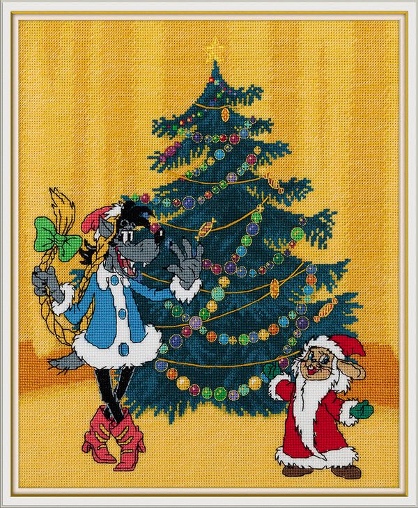 Набор для вышивания нитками Klart, Союзмультфильм. Расскажи, Снегурочка!, 22х25.5 см