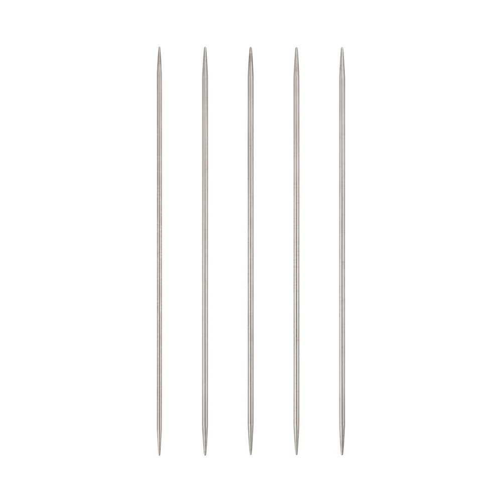 Спицы чулочные металл ⌀3.0 мм, 20 см, 5 шт, никель, Visantia VTS-5