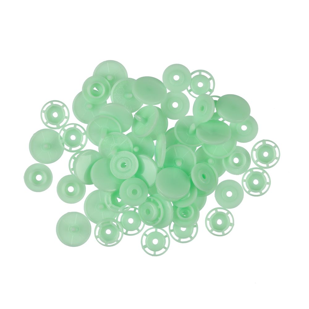Кнопка рубашечная установочная пластик ⌀15 мм, 500 шт, 009 салатовый, Micron POM-15/500