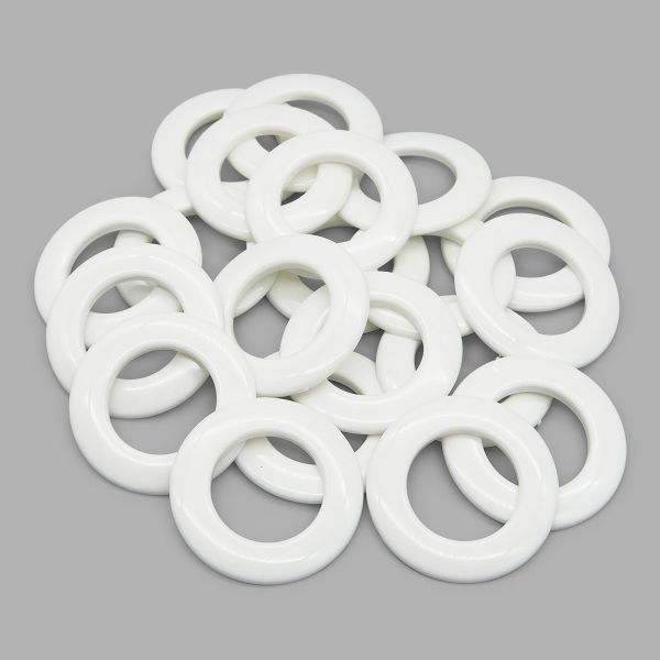 Люверсы шторные ⌀25 мм, цвет № 53 белый, 10 шт