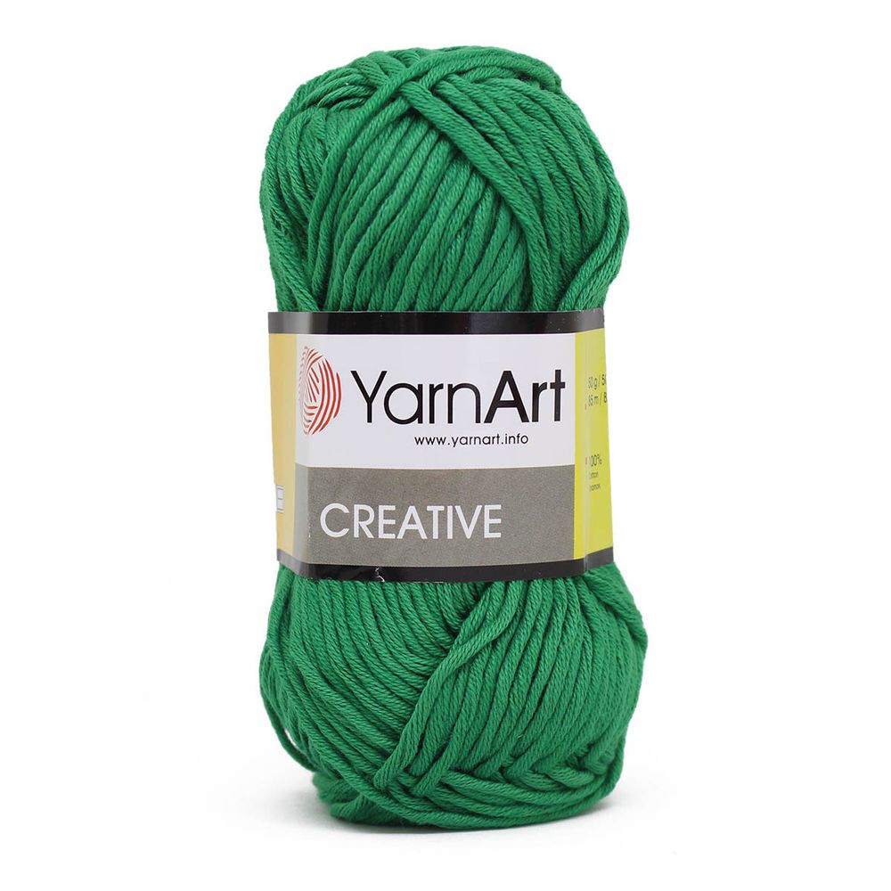 Пряжа YarnArt (ЯрнАрт) Creative / уп.5 мот. по 50 г, 85м, 227 зеленый