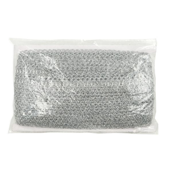 Тесьма металлизированная 20 мм, 18,29м (серебро)