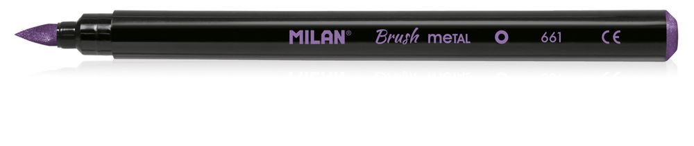 Набор фломастеров-кистей металлик 6 цв, 6 шт, 0612606MET, Milan