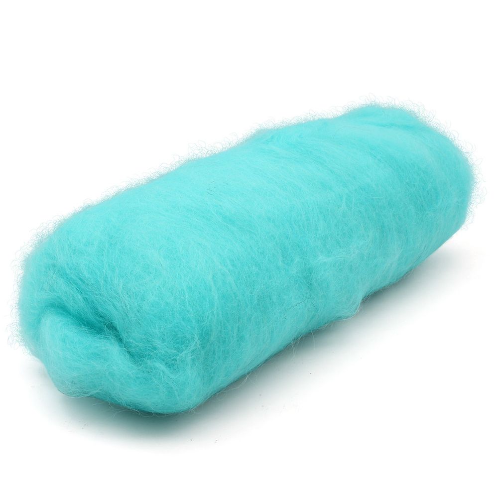 Шерсть для валяния Кардочес 100 г, Камтекс, 125 лазурь