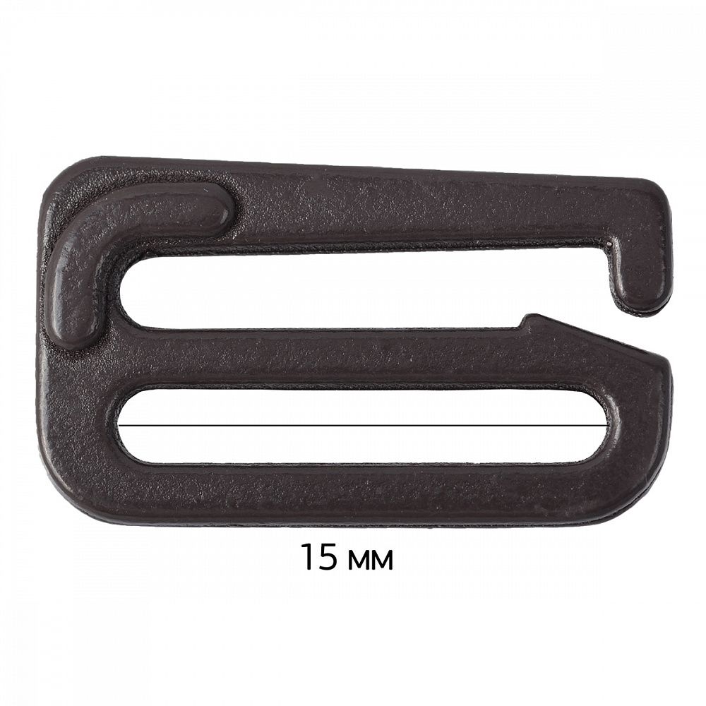 Крючки для бюстгальтера металл 14.4 мм, 111 шоколадно-коричневый, Arta, 50 шт