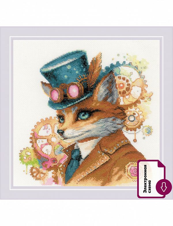 Набор для вышивания нитками Риолис 2209, Леди Алиса, 20х20 см