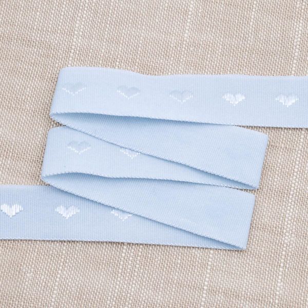 Резинка бельевая (окантовочная) 15.0 мм / 50 метров, тканая, бледно-голубой, ML124015/99/1