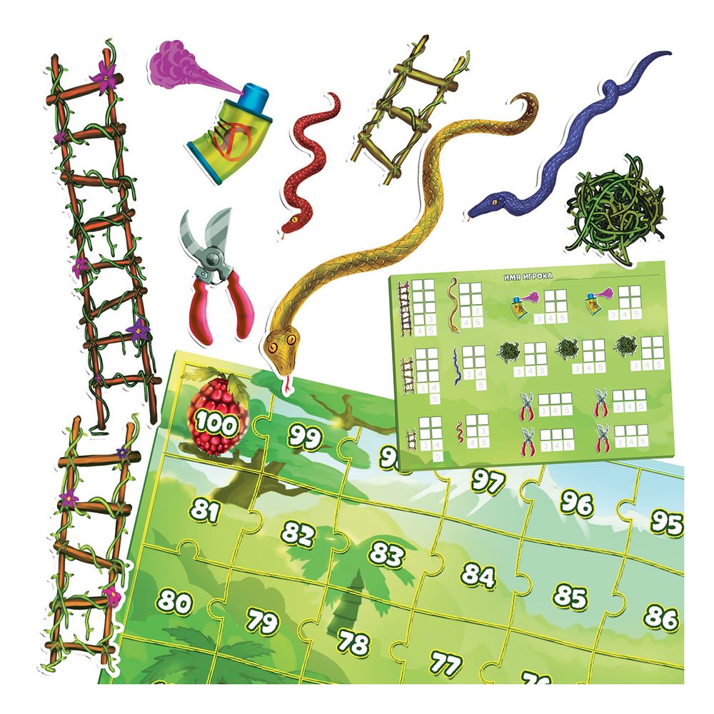 Игра настольная, Змеи и Лестницы, Zvezda 8850