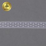 Кружево отделочное в стиле "трикотаж" 15 мм диз. 279, цв.01 белый, уп. 27,4 м