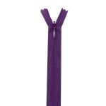 Молния потайная (скрытая) Т3 (3 мм) 1 зам., н/раз., 50 см, фиолет., нейлон, 31326 / 50, 10 шт