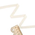 Тесьма (лента) киперная (100 х/б) 10 мм / 100 метров, суровый