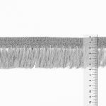 Бахрома отделочная 60.0 мм / 25 метров, серебро, Gamma 1163