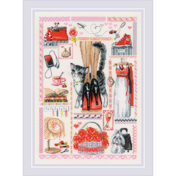 Набор для вышивания нитками Риолис, Карта желаний 21х30см