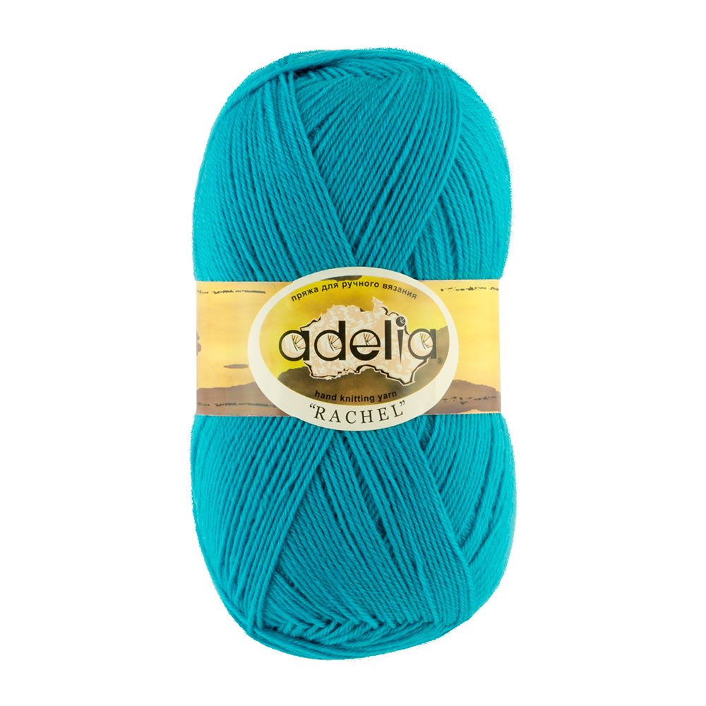 Пряжа Adelia Rachel / уп.5 мот. по 100г, 400м, 24 бирюзовый