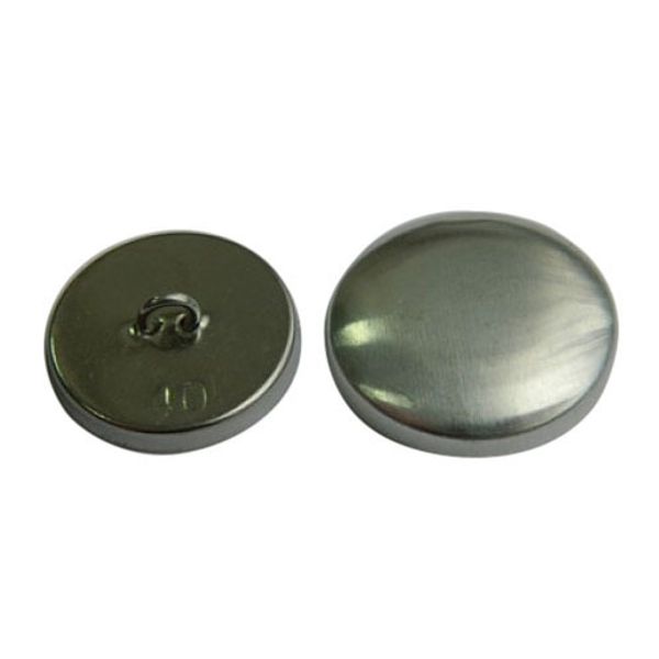 Пуговицы под обтяжку на ножке 40L=25 мм, металл/металл, 250 шт, New Star