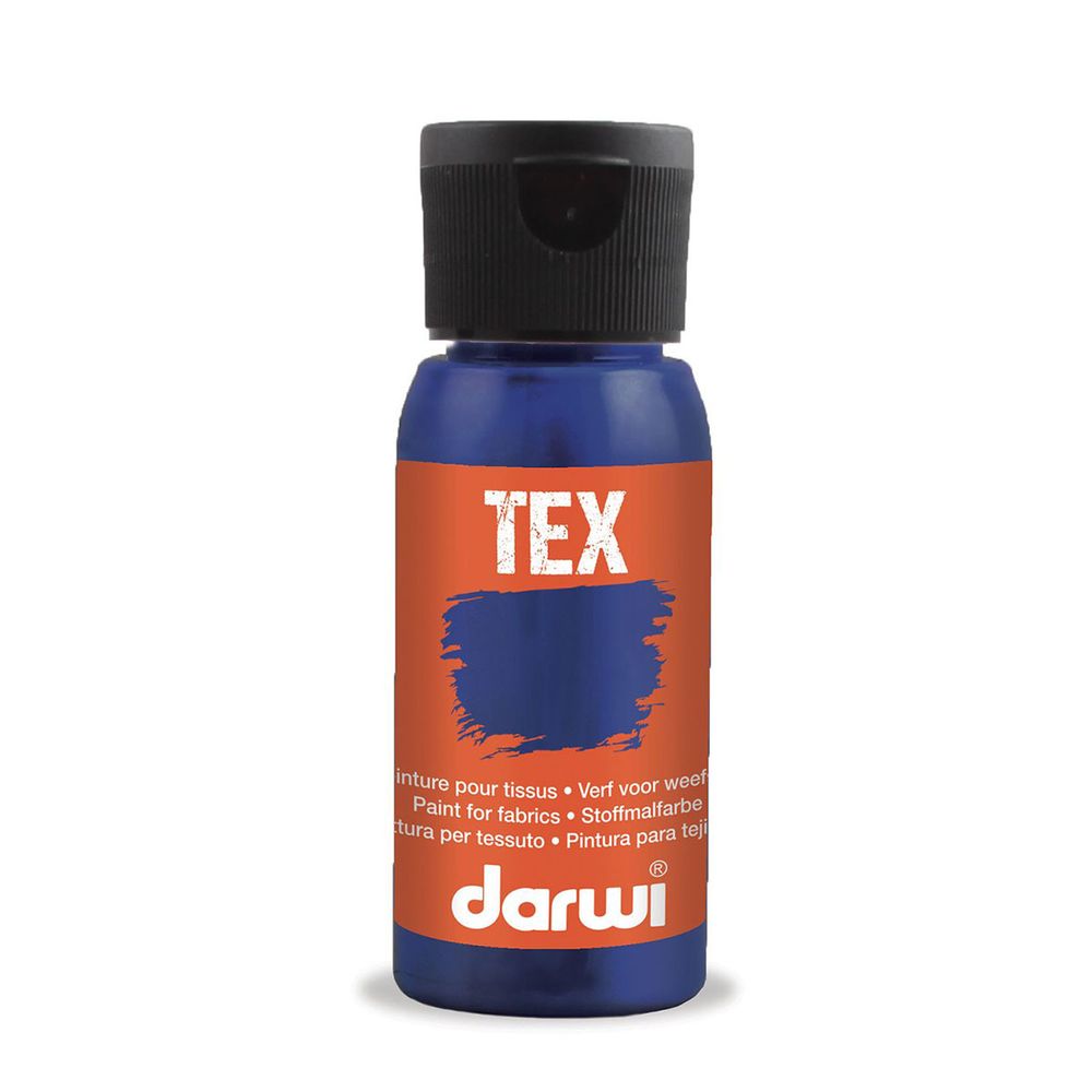 Краска для ткани Darwi TEX, 50 мл, 236 темно-синий