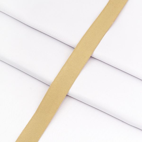 Тесьма (лента) окантовочная 22 мм / 100 метров, 4.5 г/м, 100% п/э, 17 светло-бежевый, 6135-0293