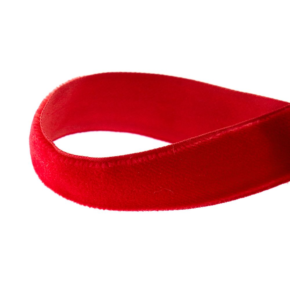 Лента бархатная (тесьма) 20.0 мм / 10±0.5 метров, рис. 8319, 10 красный, С3513Г17