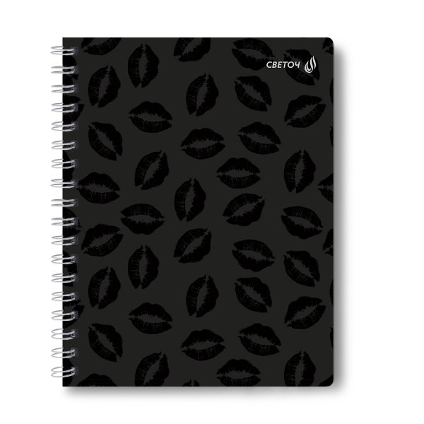 Тетрадь ученическая общая, выборочный УФ лак, A5 48 л. на гребне 65 г/м², белизна 100 %, 8 шт, клетка, 01176 Просто гений, Светоч Т106