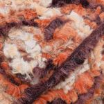 Пряжа Astra Premium (Астра Премиум) Тедди букле / уп.1 мот. по 150 г, 35 м, 11 оранжево-бежевый принт