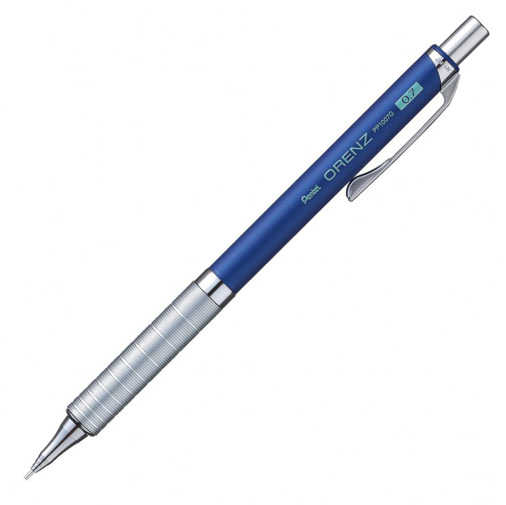 Карандаш автоматический профессиональный Pentel ORENZ Metal Grip 0.7 мм, XPP1007G-CX синий корпус, Pentel