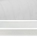 Лента бархатная (тесьма) 15.0 мм / 5 метров, LB2502 нейлон, цв.белый