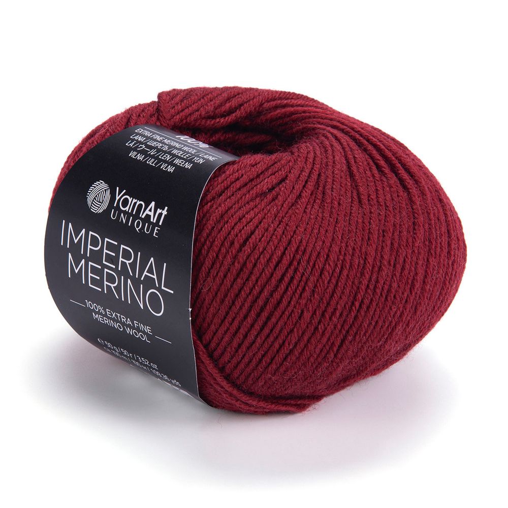 Пряжа YarnArt (ЯрнАрт) Imperial Merino / уп.10 мот. по 50 г, 100 м, 3344 кирпично-красный
