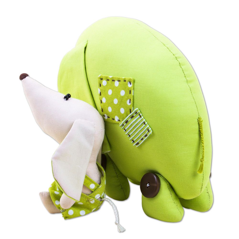 Набор для шитья игрушки Слон и Моська 23 см, Miadolla FT-0124