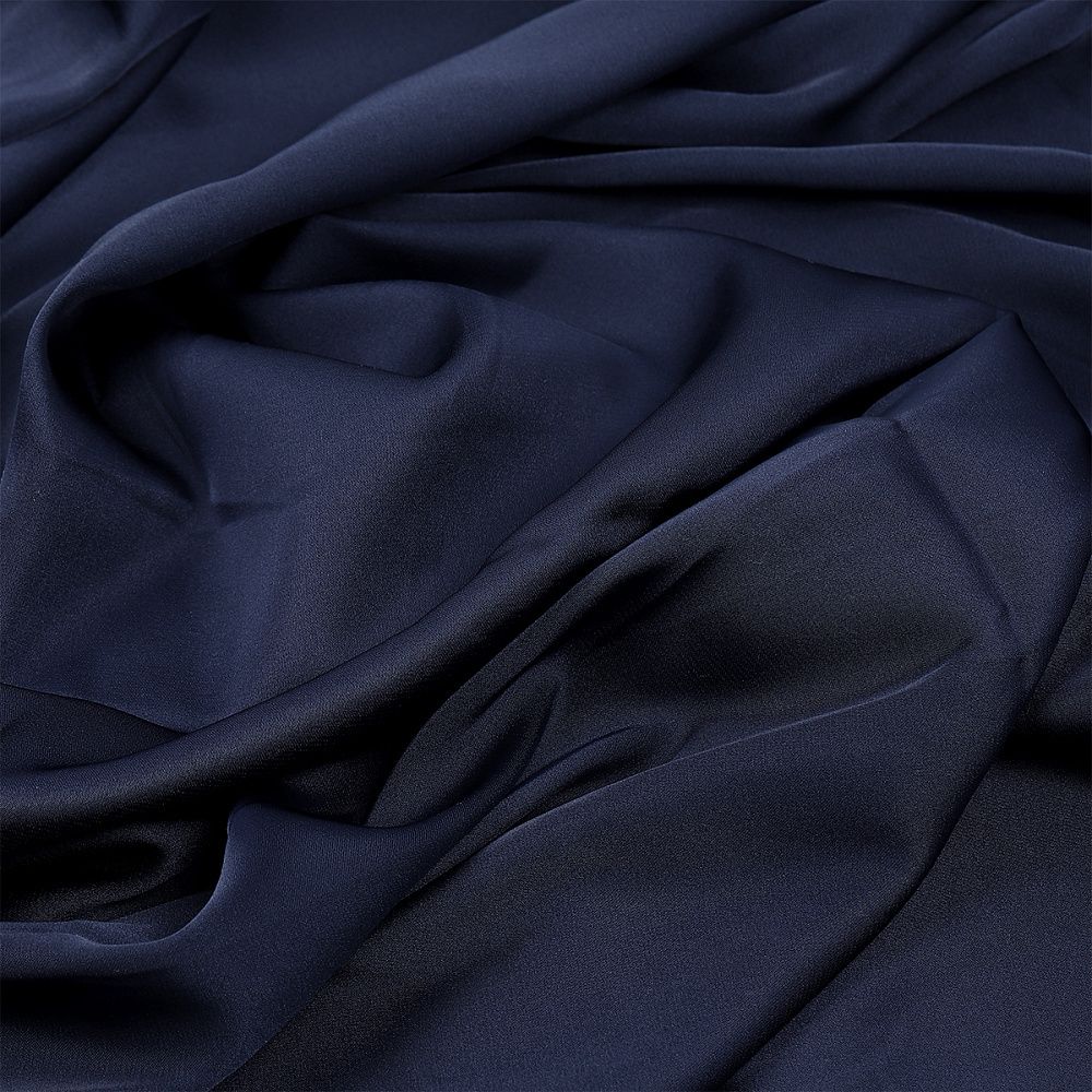 Шелк Армани 90 г/м², 150 см / 25 метров, TBYArm-142, цв.142 т.синий