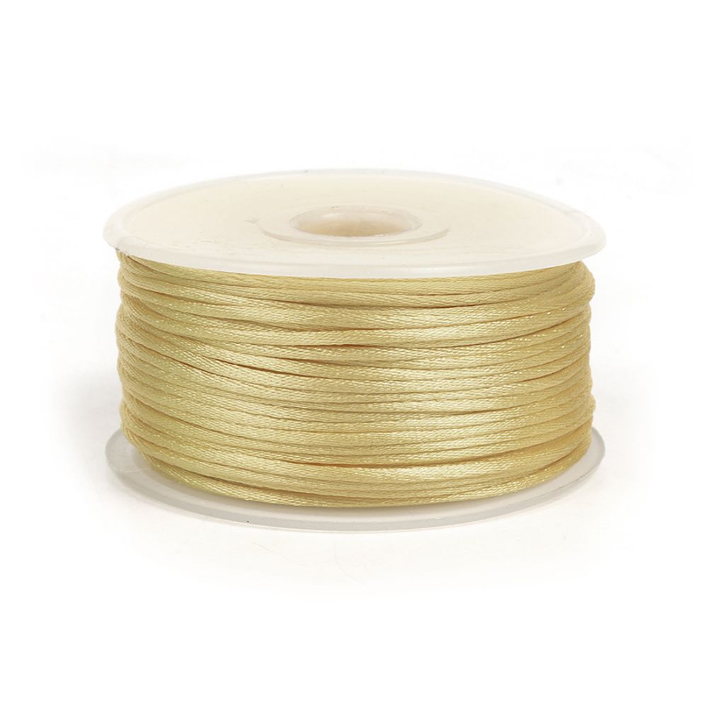 Шнур атласный корсетный ⌀2.0 мм / 50 метров, 3009 бежевый
