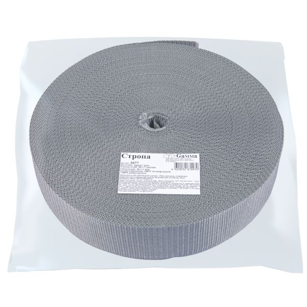 Стропа (ременная лента) 50 мм / 30 метров, оливковый, Gamma 3077