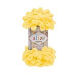 Пряжа Alize (Ализе) Puffy / уп.5 мот. по 100 г, 9м, 216 желтый A