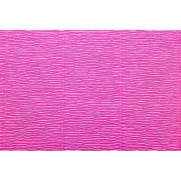 Бумага гофрированная (креповая) 180 г/м², 50 см / 2.5 метра, 551 я.розовый, Blumentag GOF-180